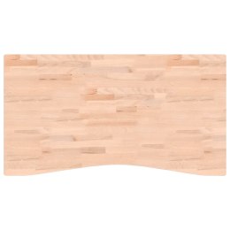 Blat do biurka, 110x(55-60)x1,5 cm, lite drewno bukowe Lumarko!