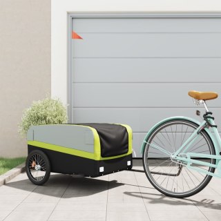 Przyczepka rowerowa, czarno-zielony, 45 kg, żelazo Lumarko!