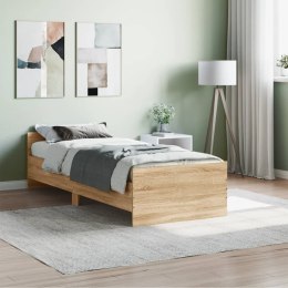 Rama łóżka, dąb sonoma, 75x190 cm, materiał drewnopochodny Lumarko!