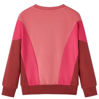 Bluza dziecięca z blokami kolorów, róż i henna, 92 Lumarko! Lumarko! 