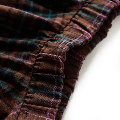 Spódnica dziecięca w kratę, koniakowa, 128 Lumarko! Lumarko! 