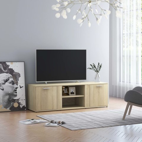 Szafka pod TV, dąb sonoma, 120x34x37 cm, płyta wiórowa Lumarko!