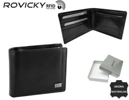 Duży, skórzany portfel męski z systemem RFID - Rovicky Lumarko! Lumarko!