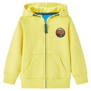 Bluza dziecięca z kapturem i zapięciem na zamek, jasnożółta, 92 Lumarko! Lumarko! 