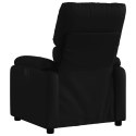 Rozkładany fotel masujący, czarny, sztuczna skóra Lumarko!