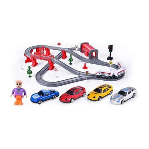 WOOPIE Kolejka Elektryczna Tor Most Tunel 80 el.  Lumarko!