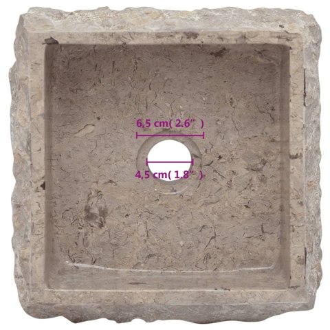 Umywalka, szara, 30x 30 x 13 cm, marmurowa Lumarko!
