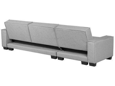 Narożnik prawostronny rozkładany jasnoszary ROMEDAL