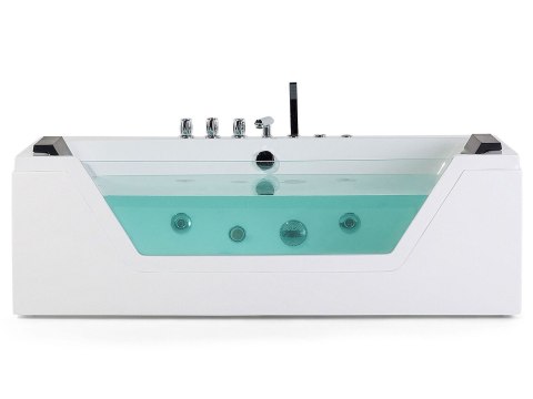 Wanna LED z hydromasażem 162 cm biała SAMANA