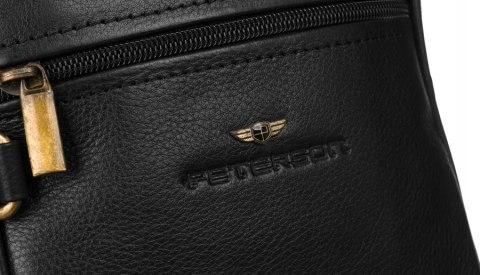 Skórzana listonoszka-saszetka męska na ramię - Peterson Lumarko! Lumarko!