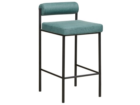 Zestaw 2 krzeseł barowych lazurowy AMAYA