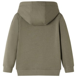 Bluza dziecięca z kapturem, z nadrukiem terenówki, khaki, 116 Lumarko! Lumarko! 