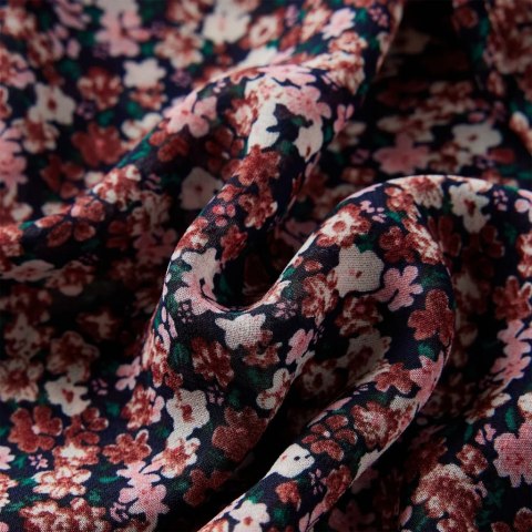 Bluzka dziecięca z długimi rękawami, w kwiaty, ciemnoróżowa, 116 Lumarko! Lumarko! 