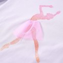 Koszulka dziecięca z długimi rękawami, baletnica, jasnoliliowa, 140 Lumarko! Lumarko! 
