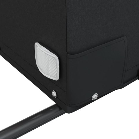 Przyczepka rowerowa, czarno-szara, 45 kg, żelazo Lumarko!