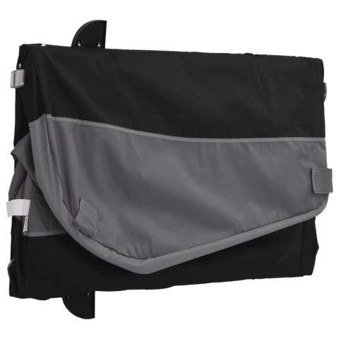 Przyczepka rowerowa, czarno-szara, 45 kg, żelazo Lumarko!