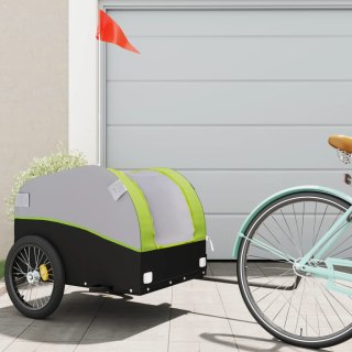 Przyczepka rowerowa, czarno-zielony, 45 kg, żelazo Lumarko!