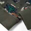 Bluza dziecięca, nadruk w wyścigówki, khaki, 92 Lumarko! Lumarko! 