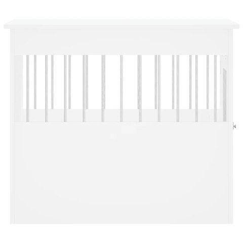 Kojec dla psa, biały, 55x80x68 cm, materiał drewnopochodny Lumarko!