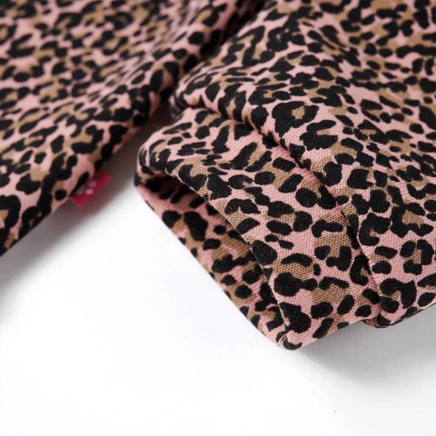 Bluza dziecięca w panterkę, subtelny róż, 104 Lumarko! Lumarko! 