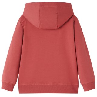 Bluza dziecięca z kapturem, nadruk wołu, palona czerwień, 128 Lumarko! Lumarko! 