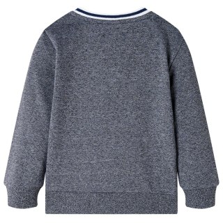 Bluza dziecięca z liskiem, granatowy melanż, 128 Lumarko! Lumarko! 