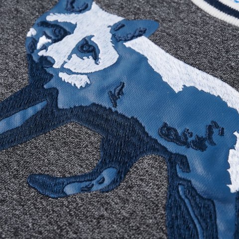 Bluza dziecięca z liskiem, granatowy melanż, 128 Lumarko! Lumarko! 