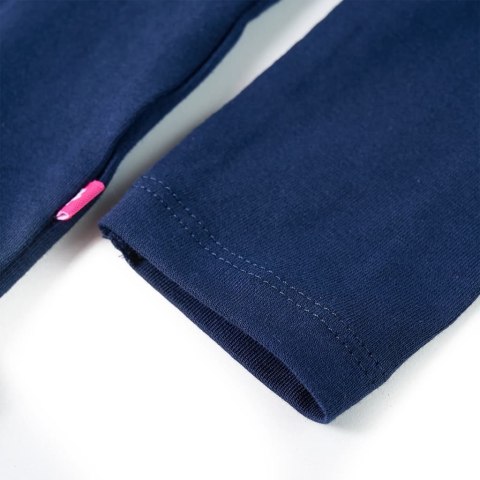 Koszulka dziecięca z długimi rękawami, z pawiem, granatowa, 92 Lumarko! Lumarko! 