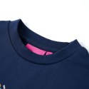 Bluza dziecięca, nadruk z motylem, granatowa, 104 Lumarko! Lumarko! 