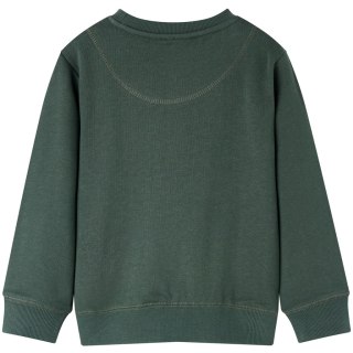 Bluza dziecięca z buźką, ciemnozielona, 92 Lumarko! Lumarko! 