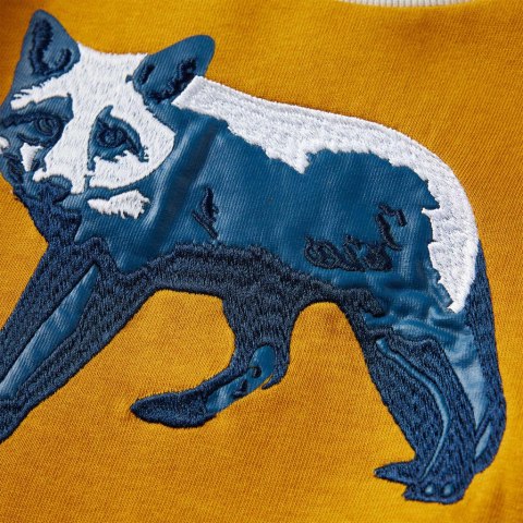 Bluza dziecięca z liskiem, kolor ochry, 92 Lumarko! Lumarko! 