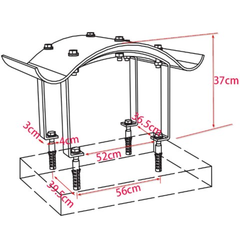 Nasada kominowa ze stali nierdzewnej, srebrna    Lumarko! Lumarko!