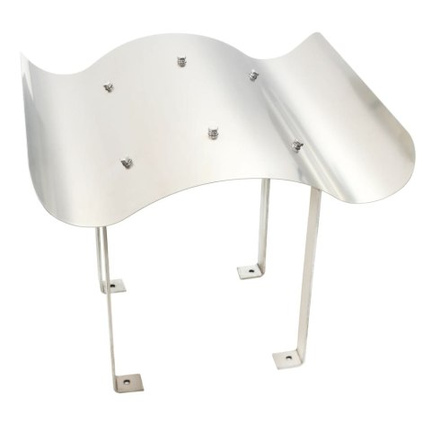 Nasada kominowa ze stali nierdzewnej, srebrna Lumarko!