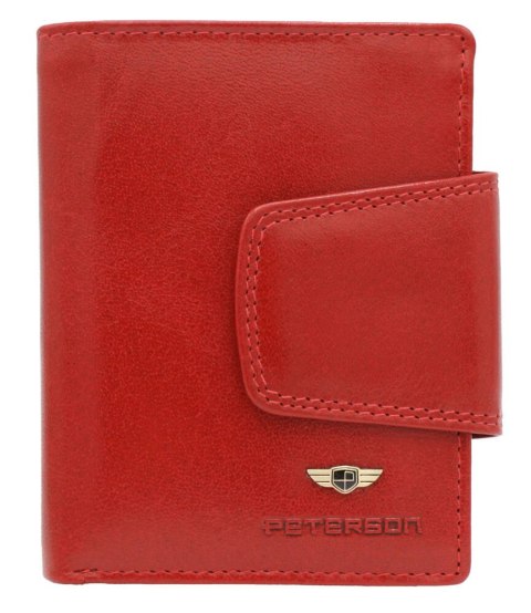 Skórzany portfel damski na zatrzask - Peterson Lumarko! Lumarko!