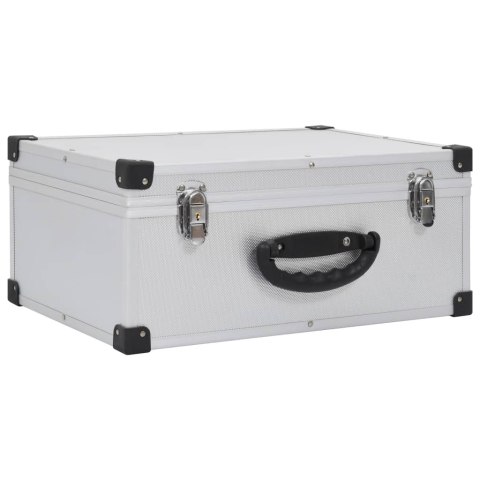 Walizka na 60 płyt CD, aluminiowa, ABS, srebrna    Lumarko! Lumarko!