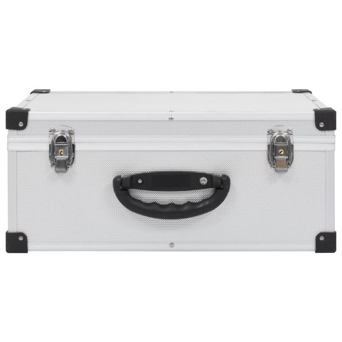 Walizka na 60 płyt CD, aluminiowa, ABS, srebrna    Lumarko! Lumarko!