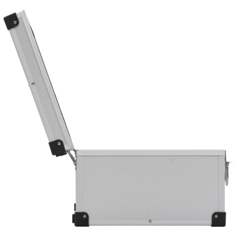 Walizka na 60 płyt CD, aluminiowa, ABS, srebrna    Lumarko! Lumarko!