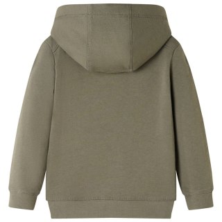 Bluza dziecięca z kapturem, z nadrukiem terenówki, khaki, 104 Lumarko! Lumarko! 