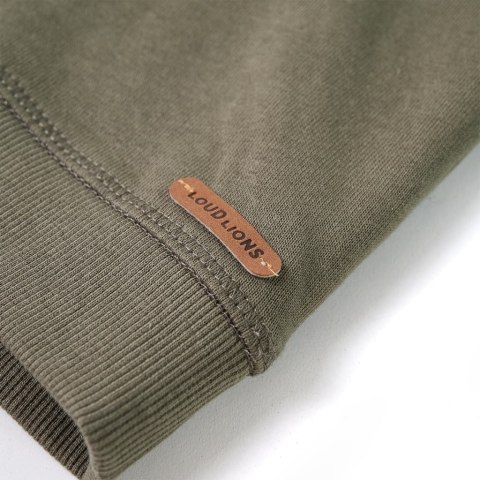 Bluza dziecięca z kapturem, z nadrukiem terenówki, khaki, 104 Lumarko! 