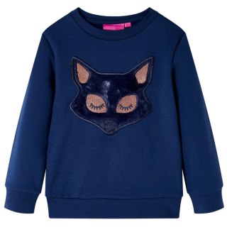 Bluza dziecięca, lis z futerka, granatowa, 116 Lumarko! 