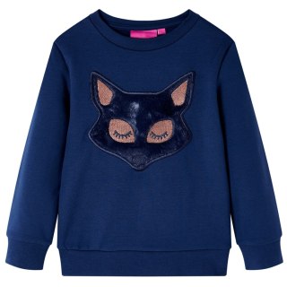 Bluza dziecięca, lis z futerka, granatowa, 140 Lumarko! 