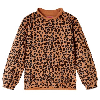 Bluza dziecięca w panterkę, jasny koniak, 92 Lumarko! 