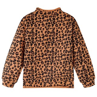Bluza dziecięca w panterkę, jasny koniak, 92 Lumarko! 