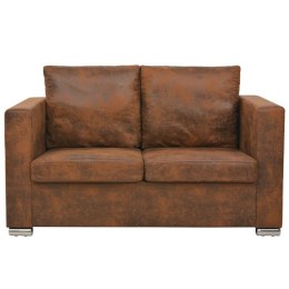 Sofa 2-osobowa, 137 x 73 x 82 cm, sztuczny zamsz Lumarko!