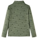 Koszula dziecięca ze wzorem w zwierzątka, khaki melanż, 92 Lumarko! 