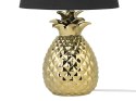 Lampa stołowa ceramiczna złota PINEAPPLE Lumarko!