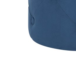 Puf welurowy ⌀ 40 cm niebieski COROLLA Lumarko!