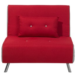 Sofa rozkładana jednoosobowa czerwona FARRIS Lumarko!