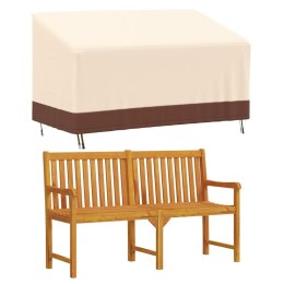 Pokrowiec na ławkę 3-osobową, beżowy, 159x84x56/81 cm, tkanina