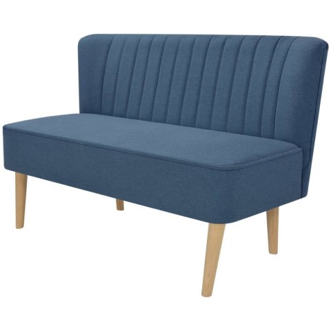 Sofa 117x55,5x77 cm, niebieski materiał